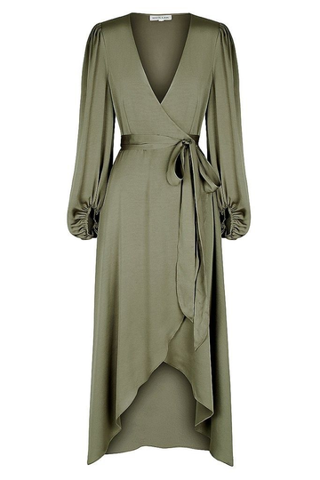 Niulatu Women Asymmetric Hem Dress Elegant Maxi Dress Romantic Date Dress Wedding Guest Gown Prom Dress Evening Dress HZ1007